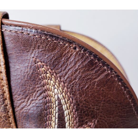 ARIAT Futurity Platinum Cowboy Boots Brown Leather Men's Size 10.5 EE in EUC - Picture 15 of 16